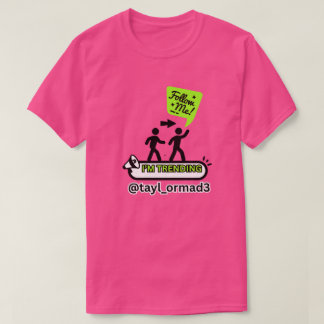 VERKLIGT INFLUENSER VLOGGARE SVART ROSA UNISEX T SHIRT