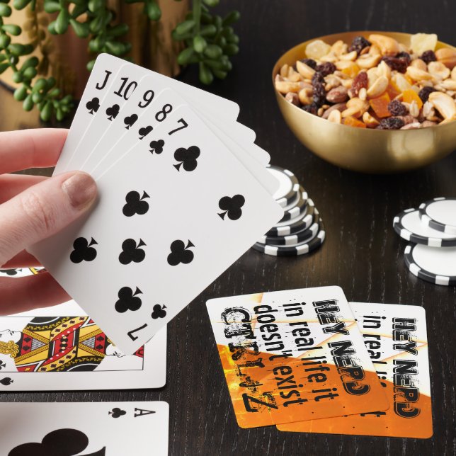Verkligt liv där det inte finns någon ångringsvers casinokort (På plats)