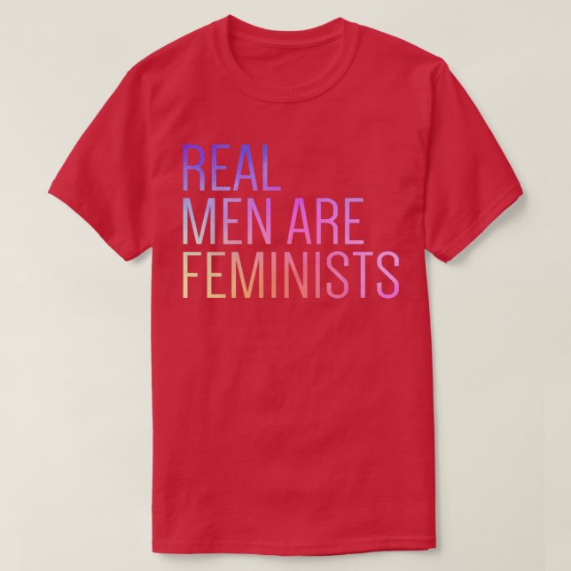 Verkligt Manar är feminister Coola feminism citat  T Shirt (Design framsida)
