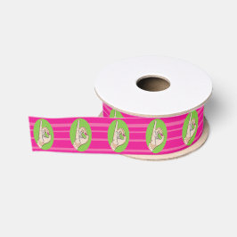 Verkligt nätt rosa- och gröntband