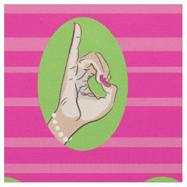 Verkligt nätt rosa- och grönttyg tyg