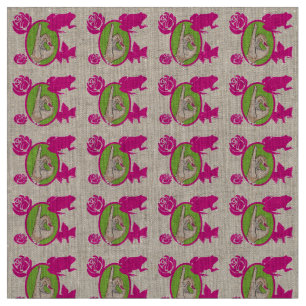 Verkligt rosa- och grönttyg tyg