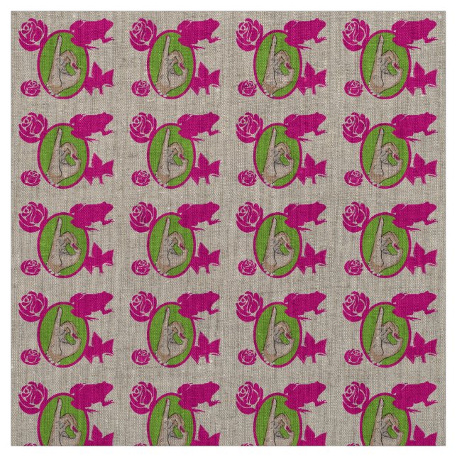 Verkligt rosa- och grönttyg tyg (Provkarta)