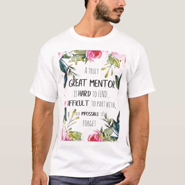 Verkligt Underbar mentor Gift Mentor-värderingsoff T Shirt (Framsida)