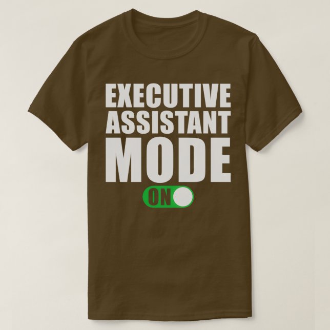 Verkställande assistentläge på t shirt (Design framsida)