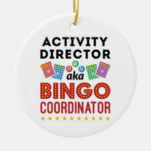 Verkställande direktör alias Bingo-samordnare Julgransprydnad Keramik