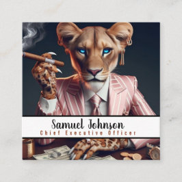 Verkställande direktör för ekonomichef fyrkantigt visitkort