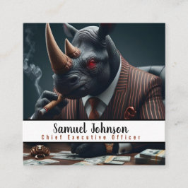 Verkställande direktör för ekonomichef fyrkantigt visitkort