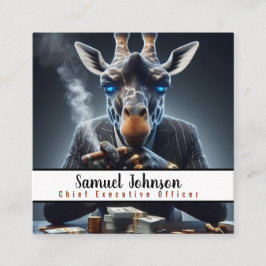 Verkställande direktör för ekonomichef fyrkantigt visitkort