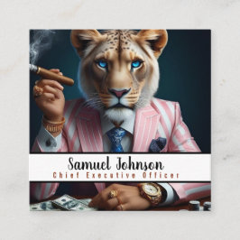 Verkställande direktör för ekonomichef fyrkantigt visitkort