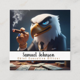 Verkställande direktör för ekonomichef fyrkantigt visitkort