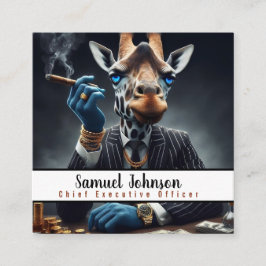 Verkställande direktör för ekonomichef fyrkantigt visitkort