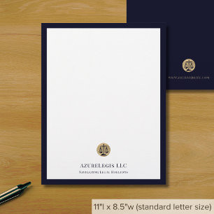 Verkställande rättsfirman Letterhead med Guld Scal Brevhuvud