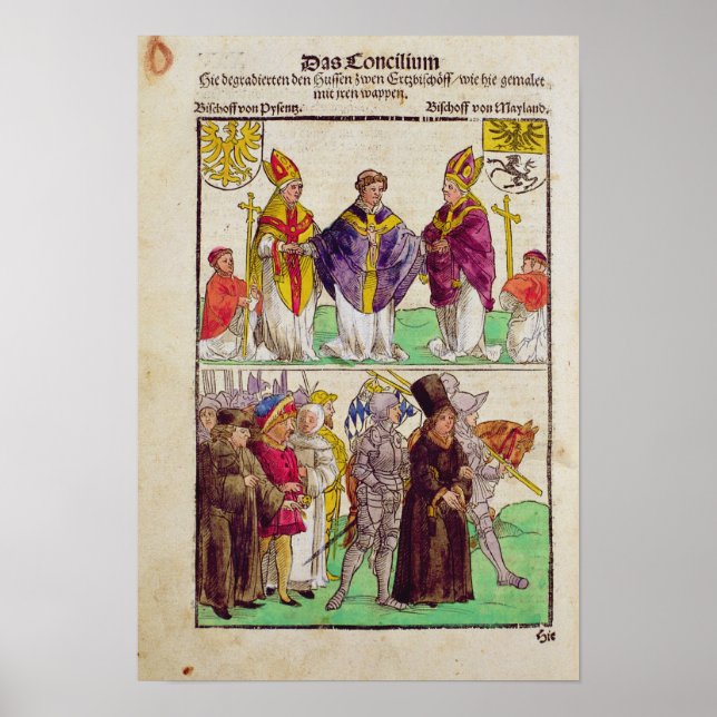 Verkställandet av Jan Hus Poster (Framsidan)