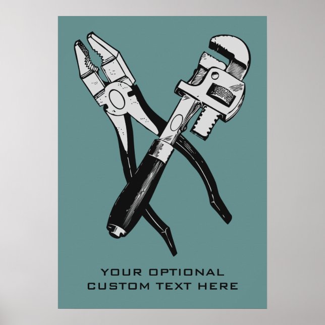 VERKTYG anpassningsbar färg och poster text (Framsidan)