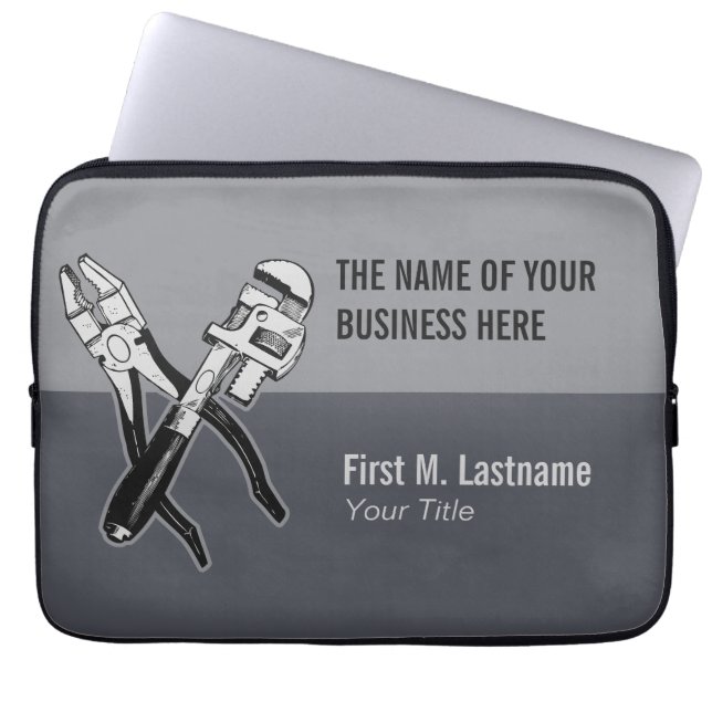 VERKTYG anpassningsbar laptop sleeve (Framsidan)
