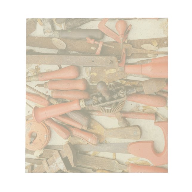 Verktyg Antique Rustic Red Man Verktyg Anteckningsblock (Framsida)