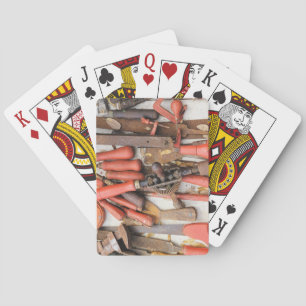Verktyg Antique Rustic Red Man Verktyg Casinokort