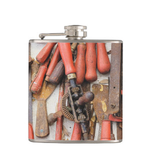 Verktyg Antique Rustic Red Man Verktyg Fickplunta