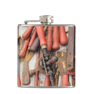 Verktyg Antique Rustic Red Man Verktyg Fickplunta