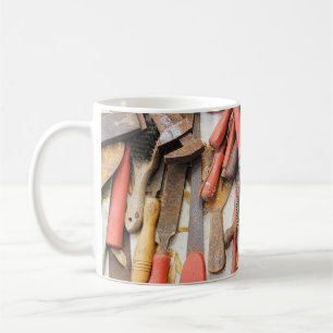 Verktyg Antique Rustic Red Man Verktyg Kaffemugg