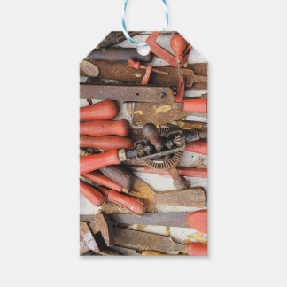 Verktyg Antique Rustic Red Man Verktyg Presentetikett