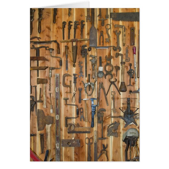 Verktyg av handeln hälsningskort (Framsidan)