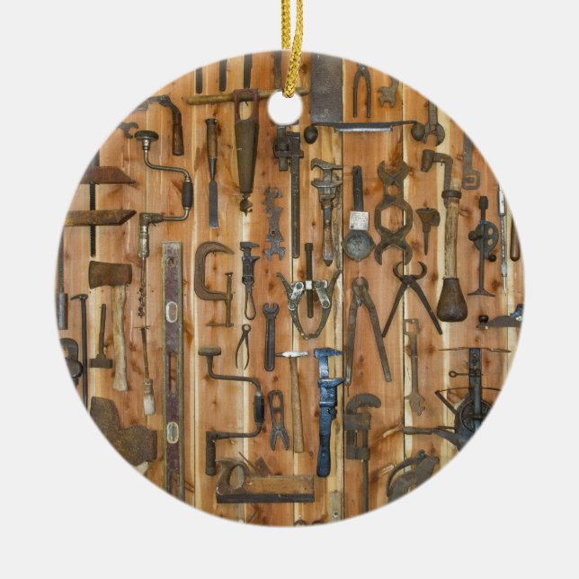 Verktyg av handeln julgransprydnad keramik (Framsidan)