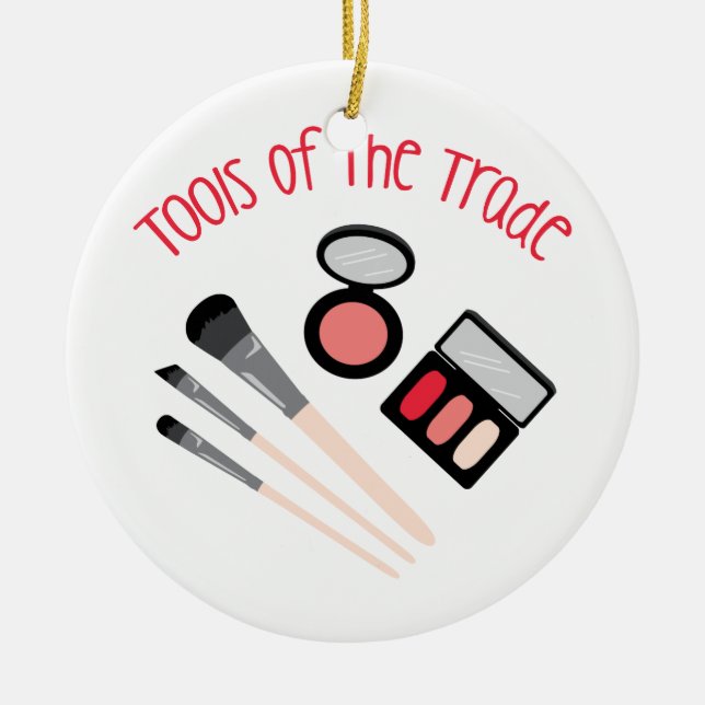 Verktyg av handeln julgransprydnad keramik (Framsidan)