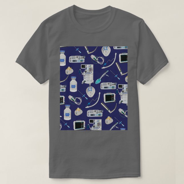 Verktyg av handelsavtalet BLUE Anestesi Anaesthes T Shirt (Design framsida)