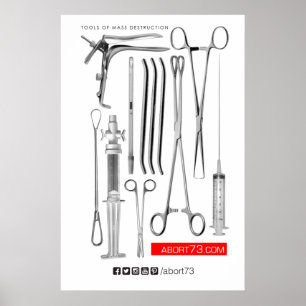Verktyg av massdestruktion Poster (Abort73.com)