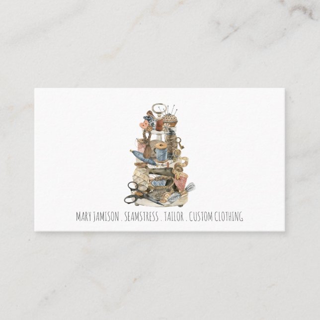 Verktyg av sjömansfartyget Tailor Visitkort (Framsida)