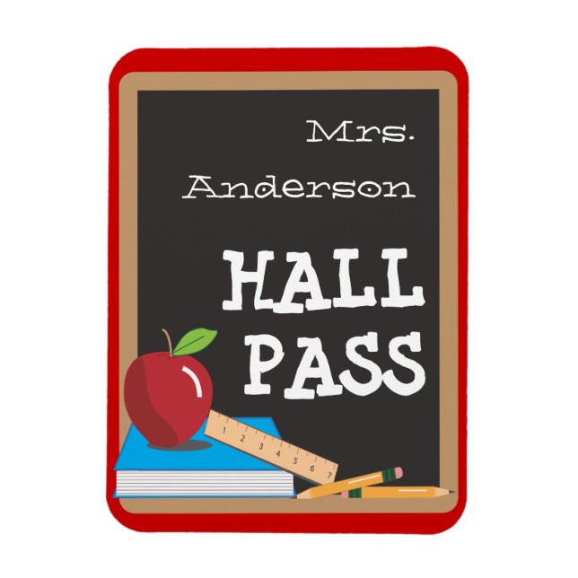 Verktyg Blackboard och Apple Hall Pass Magnet (Vertikal)