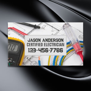 Verktyg Electrical Electrician Visitkort