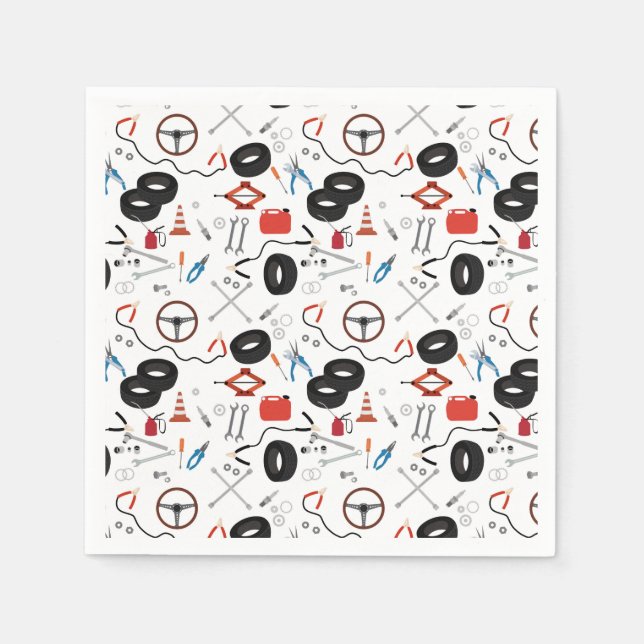 Verktyg för bilmekanik pappersservett (Framsidan)