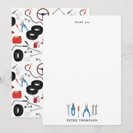 Verktyg för bilmekanik tack kort