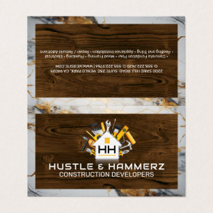 Verktyg för Bygg i hemmet   Trä   Marble Visitkort