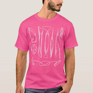 Verktyg för keramikkonstnär av keramiskt material t shirt
