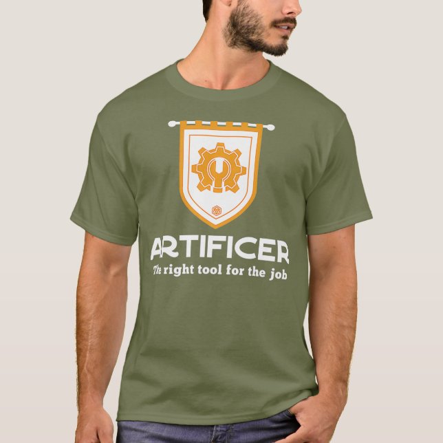 Verktyg för RPG-klassens Höger för jobbet T Shirt (Framsida)