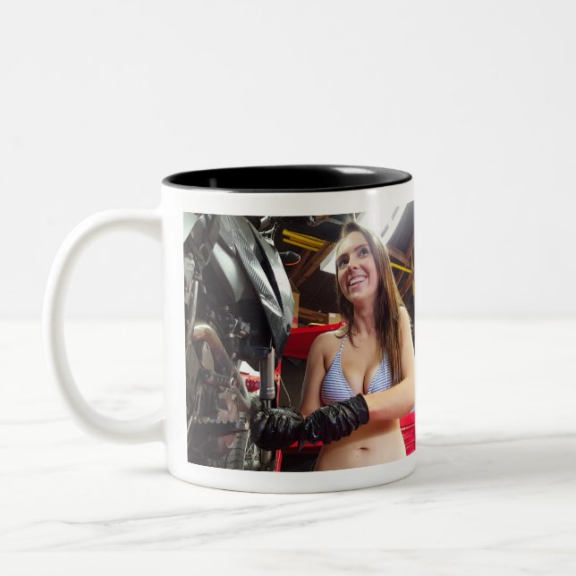 Verktyg Girl Harley officiell Andy Mechanic mugg 2 (Vänster)