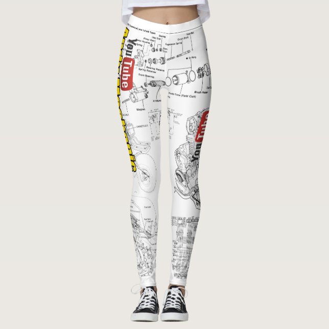 Verktyg Girl Leggings - schematisk (Framsida)