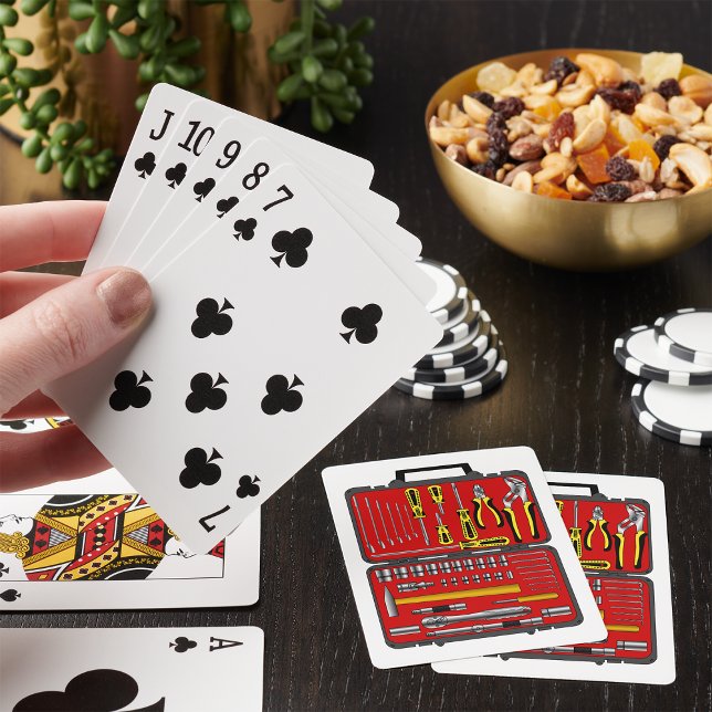 Verktyg i en Verktyg-box Casinokort (Skapare uppladdad)