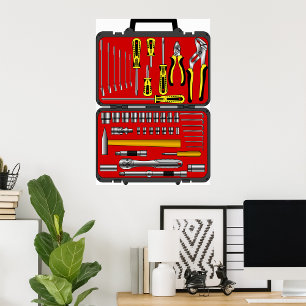 Verktyg i en Verktyg-box Poster
