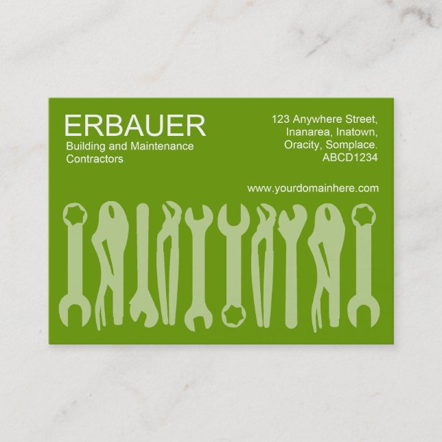 Verktyg inom Knubbiget - Gröntens skuggor Visitkort (Framsida)