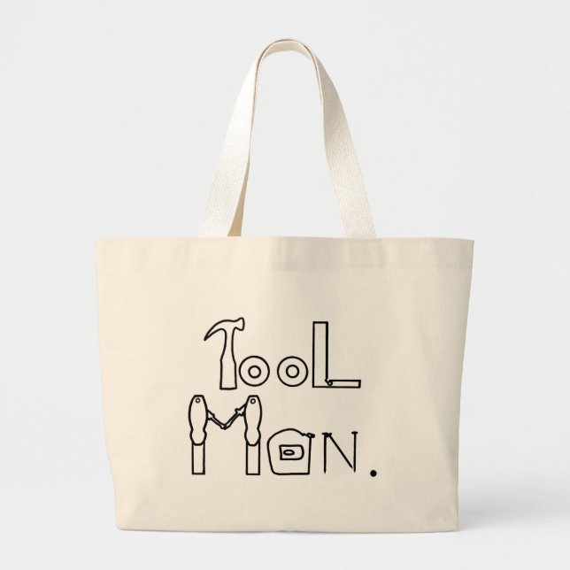 Verktyg Man Outline Teckning Tote bags Jumbo Tygkasse (Framsidan)
