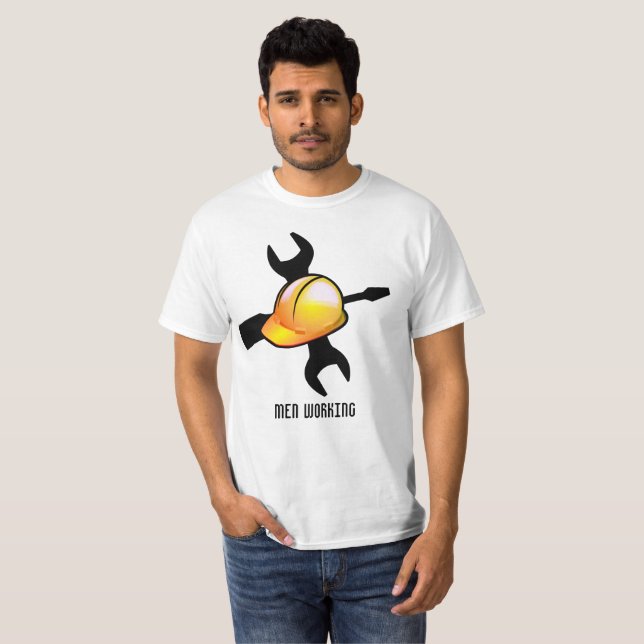 Verktyg manar arbetar T-Shirt (Hel framsida)