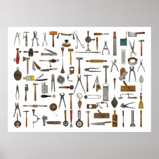 Verktyg och Utensils. Bra Gamla dagar. Poster