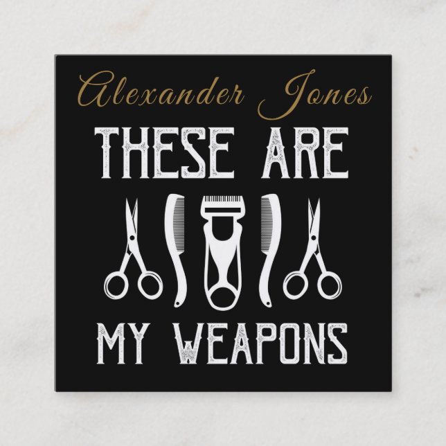 Verktyg of the Trade Personalize Fyrkantigt Visitkort (Framsida)