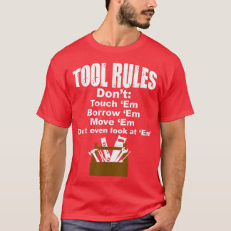 Verktyg Regler Funny Fars dag Handyman  Gift Tee