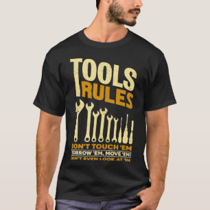 Verktyg Regler Proud Handyman Mechanic Verktyg Gif T Shirt
